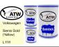 Preview: Volkswagen, Sierra Gold (Yellow), L11H: 500ml Lackdose + 500ml Klarlack + 250ml Härter - Set, von ATW Autoteile West.